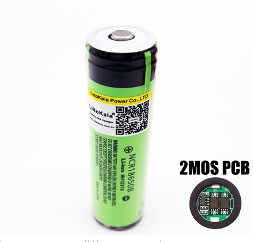 Batteria ricaricabile Panasonic 18650 3400mAh 3.7V Li-ion PCB
